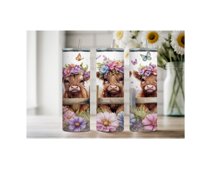 20 oz Highland Cutie Country Stainless Steel Tumbler. Multiple Images Available. TheCraftNook