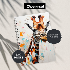 Tall & Kind Giraffe Writing Journal TheCraftNook
