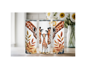 20-ounce Gentle Giraffe Whimsy Stainless Steel Tumbler. Multiple Images Available. TheCraftNook