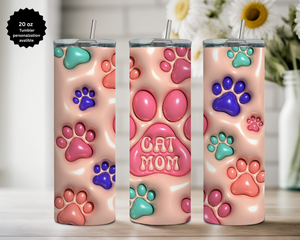 All Mother's 20 oz Stainless Steel Tumbler - Human, and Paws TheCraftNook