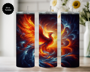 Phoenix 20 oz Stainless Steel Tumbler - Rise & Shine Collection TheCraftNook
