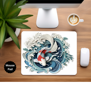 Koi Fish Mouse Pad TheCraftNook