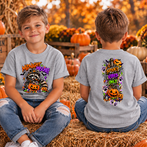 Kids Midnight Mischief Front and back graphics TheCraftNook