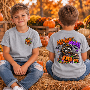 Kids Midnight Mischief Pocket and Back Graphics TheCraftNook