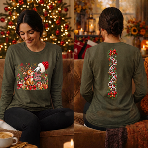 Boop Long Sleeve Tee Front and Back graphics TheCraftNook