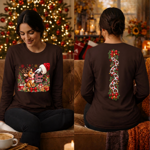 Boop Long Sleeve Tee Front and Back graphics TheCraftNook