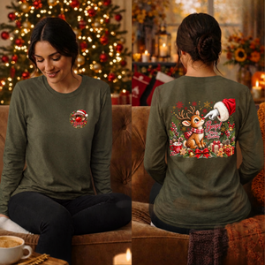 Boop Long Sleeve Tee Pocket and Back Graphics TheCraftNook