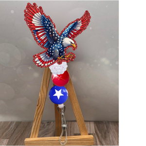 American Eagle Flag Badge Pull TheCraftNook