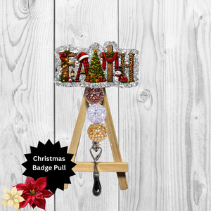 Christmas Faith Badge Pull TheCraftNook