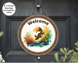 Koi Fish Door Signs TheCraftNook