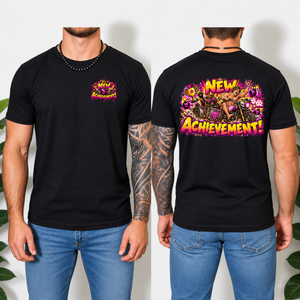 New Achievement T-shirt Pocket and back graphics TheCraftNook