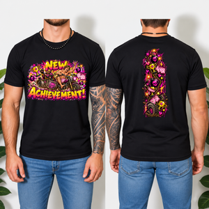 New Achievement T-shirt Front and back Graphics TheCraftNook