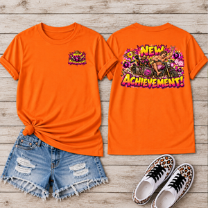 New Achievement T-shirt Pocket and back graphics TheCraftNook