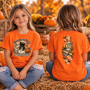 Kids Spooky Biscuits Front and Back graphics TheCraftNook