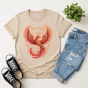 Phoenix T-Shirt - From the Ashes Mythical Fire Bird Tee TheCraftNook