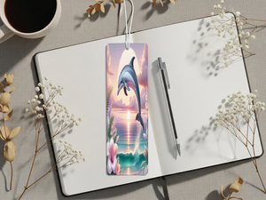 Aluminum Metal Bookmarks, Dolphin images. Make every chapter a splash! TheCraftNook