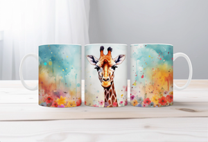 Tall Sips Giraffe Coffee Mugs, two size options. TheCraftNook