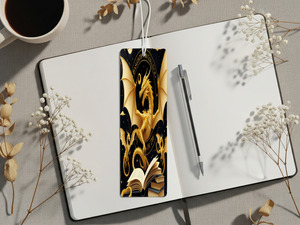 Aluminum Metal Bookmarks, Dragon Images. Mark your place in every adventure with a mystical dragon companion TheCraftNook
