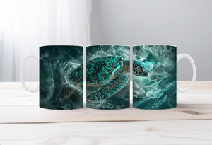 Shell‑O Sunshine Sea Turtle Mugs TheCraftNook