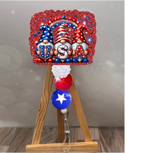 USA Gnome Badge Pull TheCraftNook