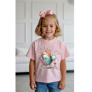 Butterfly Whimsy Kids Tee TheCraftNook
