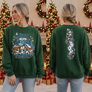 Cold Outside Sweatshirt Front and Back Graphics TheCraftNook