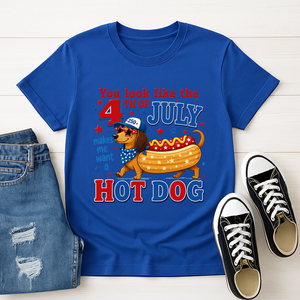 Hot Dog Graphic Tee | Funny 4th of July Shirt TheCraftNook