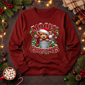 Mooey Christmas Long Sleeve Tee TheCraftNook