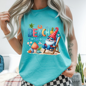 Beach Gnome Tank – Garment-Dyed Comfort Colors Tank TheCraftNook