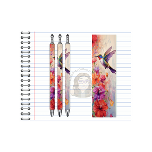 Refillable Pens, Hummingbird Images. Let your writing bloom. 🌸✨multiple options and Images available TheCraftNook
