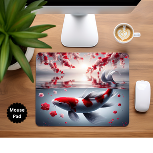 Koi Fish Mouse Pad TheCraftNook