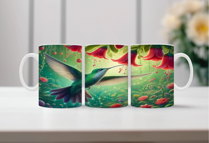 Sip with a Little Flutter Hummingbird Mugs. Two Sizes and Multiple images to choose from. TheCraftNook