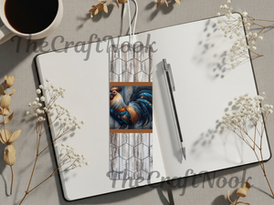 Aluminum Metal Bookmarks, Chicken Images TheCraftNook