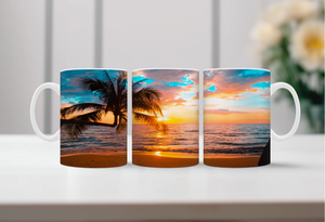 Beachy Bliss coffee mugs TheCraftNook