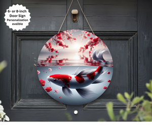 Koi Fish Door Signs TheCraftNook