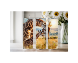 20-ounce Gentle Giraffe Whimsy Stainless Steel Tumbler. Multiple Images Available. TheCraftNook