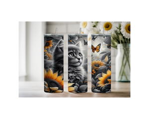 20 oz Sip with Cattitude tumbler TheCraftNook