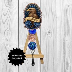 Eagle House Wisdom Badge Pull – Wizard-Inspired Design TheCraftNook