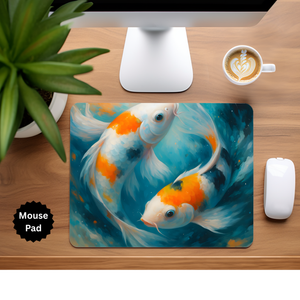 Koi Fish Mouse Pad TheCraftNook
