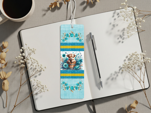 Aluminum Metal Bookmarks, Highland Cow Images For readers who prefer their page‑holders with bangs and horns TheCraftNook