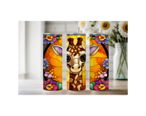 20-ounce Gentle Giraffe Whimsy Stainless Steel Tumbler. Multiple Images Available. TheCraftNook