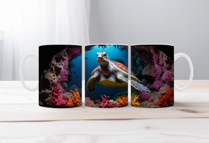 Shell‑O Sunshine Sea Turtle Mugs TheCraftNook