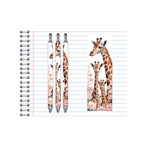 A long‑necked twist on everyday writing, Refillable Pens, Giraffe Images multiple options and Images available. TheCraftNook