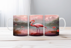 Sunshine & Whimsy Flamingo Mugs TheCraftNook