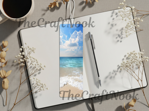 Aluminum Metal Bookmarks, Beach Images TheCraftNook