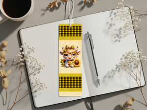 Aluminum Metal Bookmarks, Highland Cow Images For readers who prefer their page‑holders with bangs and horns TheCraftNook