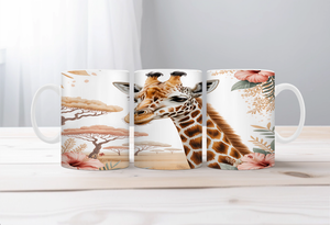 Tall Sips Giraffe Coffee Mugs, two size options. TheCraftNook