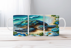 Shell‑O Sunshine Sea Turtle Mugs TheCraftNook