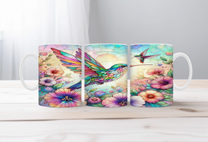 Sip with a Little Flutter Hummingbird Mugs. Two Sizes and Multiple images to choose from. TheCraftNook
