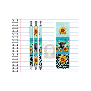 Refillable Pens, Highland Cow Images. Cute notes start here. Multiple options and Images available. TheCraftNook